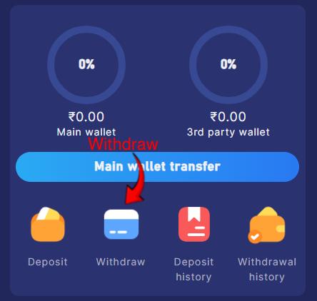 Tiranga Lottery Withdraw option